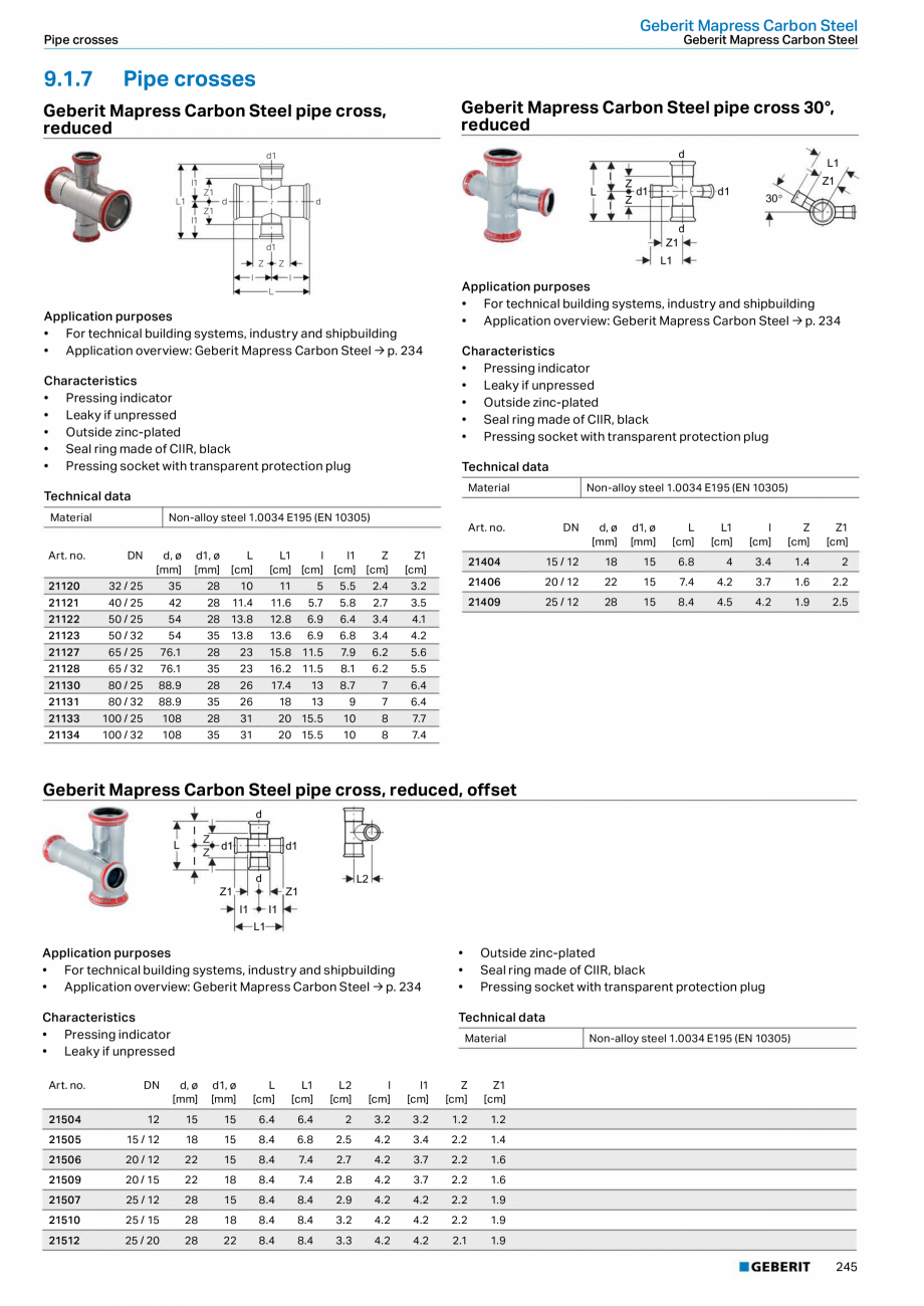 Pagina 245-Sisteme de conducte Geberit 2015-2016 GEBERIT Catalog, brosura Engleza .	no.

M
[mm]

m
[cm]

L
[cm]...