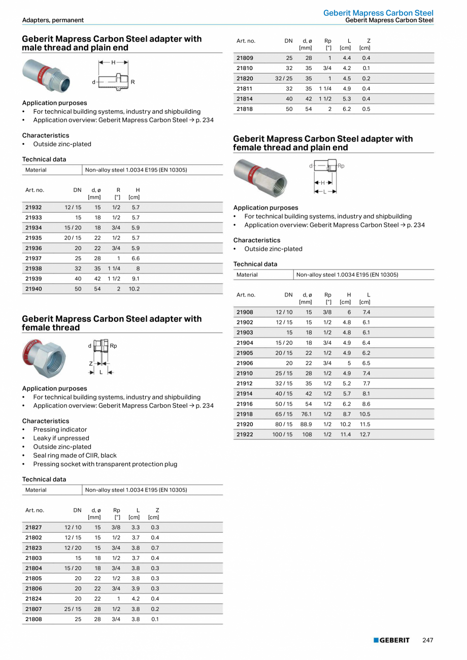 Pagina 247-Sisteme de conducte Geberit 2015-2016 GEBERIT Catalog, brosura Engleza  . . . . . . . . . .161...