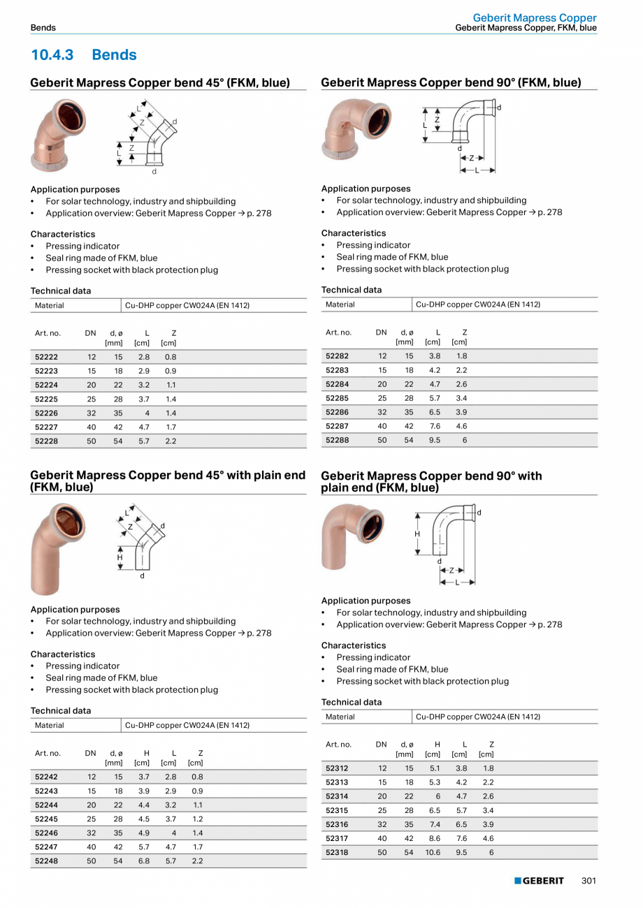 Pagina 301-Sisteme de conducte Geberit 2015-2016 GEBERIT Catalog, brosura Engleza ew:	Geberit	Mapress	Stainless...