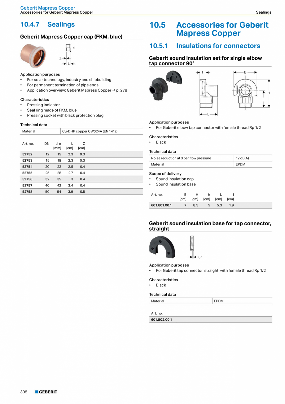 Pagina 308-Sisteme de conducte Geberit 2015-2016 GEBERIT Catalog, brosura Engleza  16

36152

40

42

47

39

8...