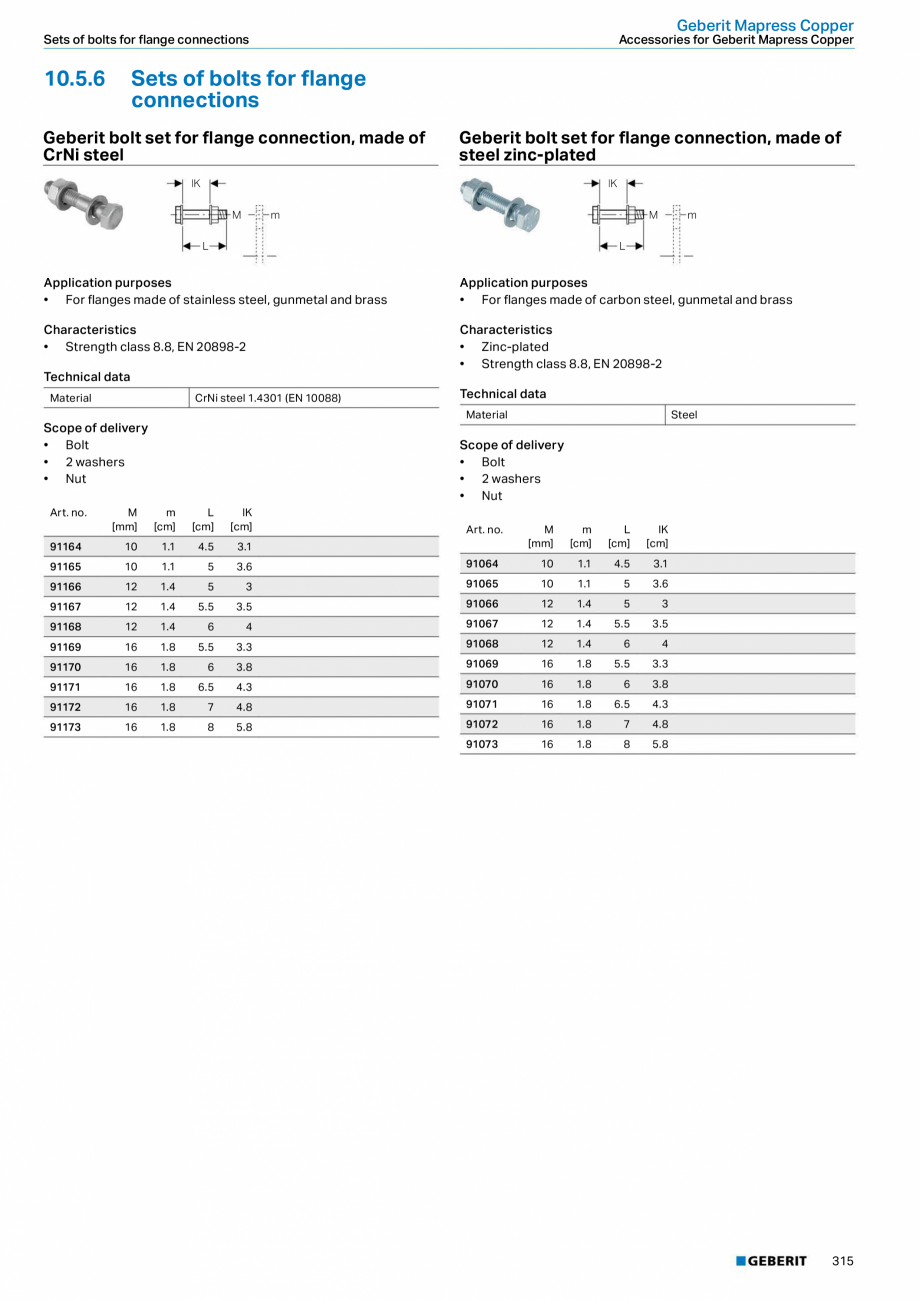 Pagina 315-Sisteme de conducte Geberit 2015-2016 GEBERIT Catalog, brosura Engleza s
•	 Application	overview:	...