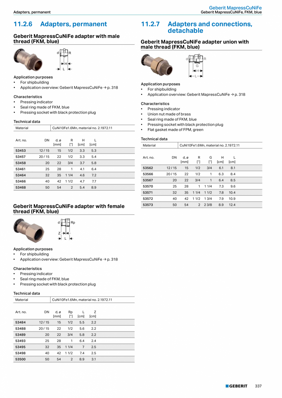 Pagina 337-Sisteme de conducte Geberit 2015-2016 GEBERIT Catalog, brosura Engleza Z1

d

L1

R
G
H

Application...