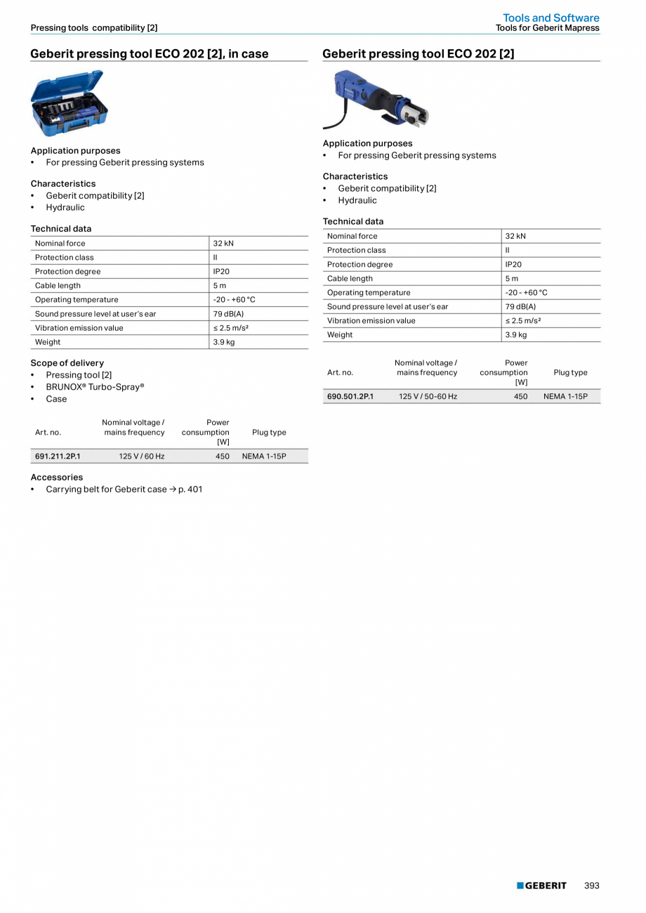Pagina 393-Sisteme de conducte Geberit 2015-2016 GEBERIT Catalog, brosura Engleza cs
•	 Pressing	indicator...
