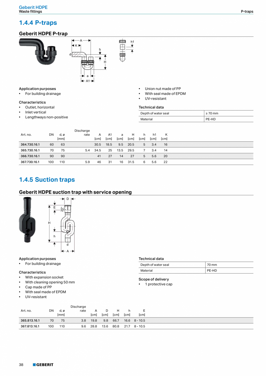 Pagina 34 - Sistem de drenaj Geberit HDPE GEBERIT Fisa tehnica Engleza rs	(high-rise	buildings)	
...