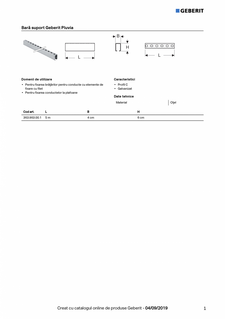Pagina 1-Bara suport  GEBERIT Geberit Pluvia Fisa tehnica Romana Bară suport Geberit Pluvia

Domenii de...