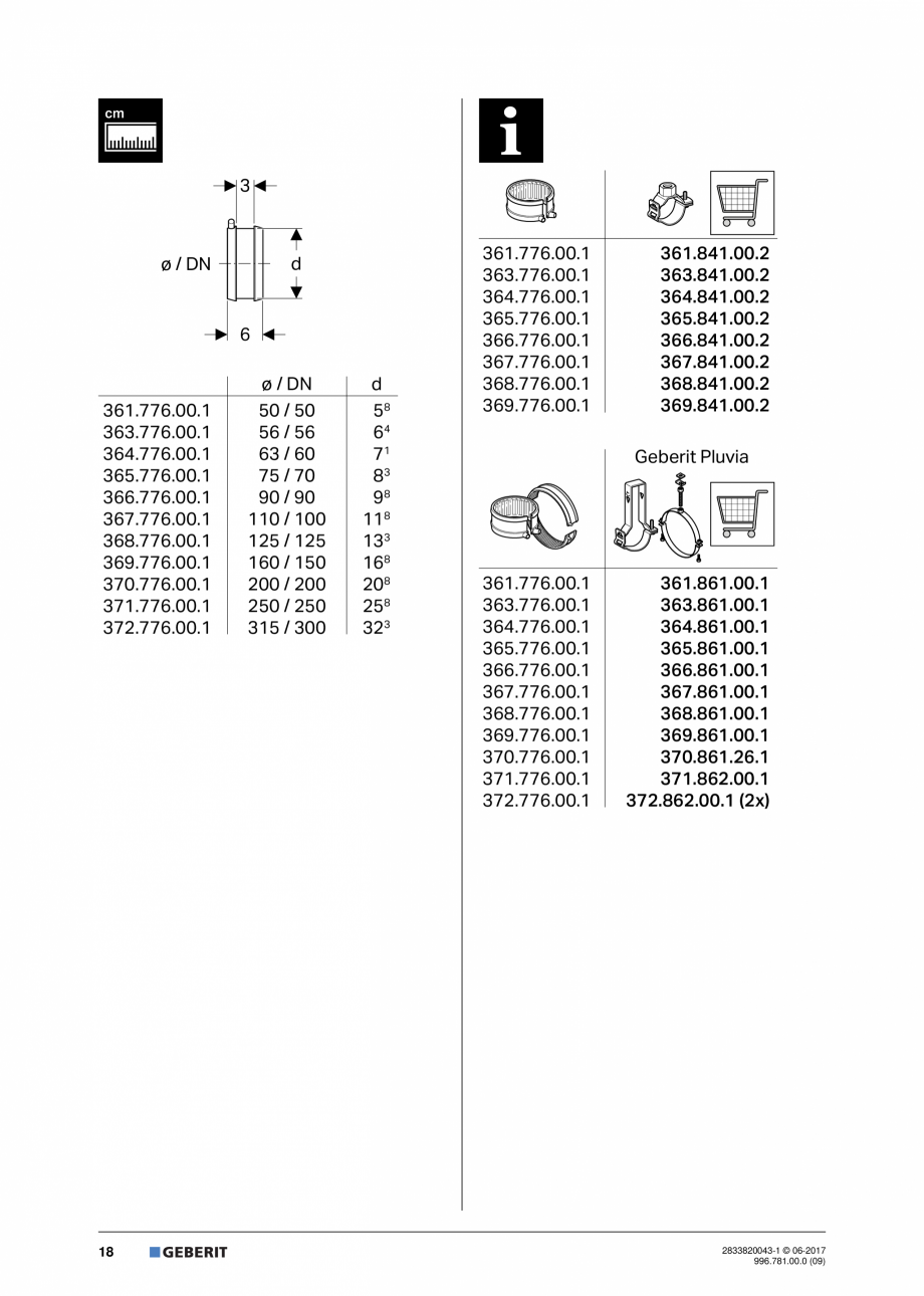 Pagina 18 - Instructiuni de montare pentru banda de electrofuziune GEBERIT Geberit Pluvia...