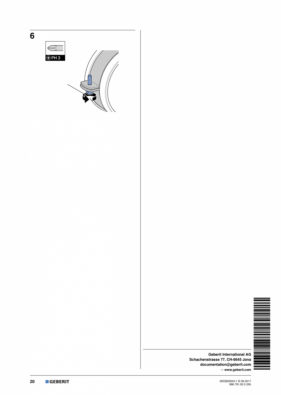 Pagina 20-Instructiuni de montare pentru banda de electrofuziune GEBERIT Geberit Pluvia Instructiuni montaj,...