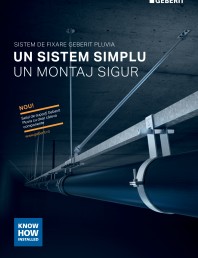 Sistem de fixare Geberit Pluvia - un sistem simplu, un montaj sigur