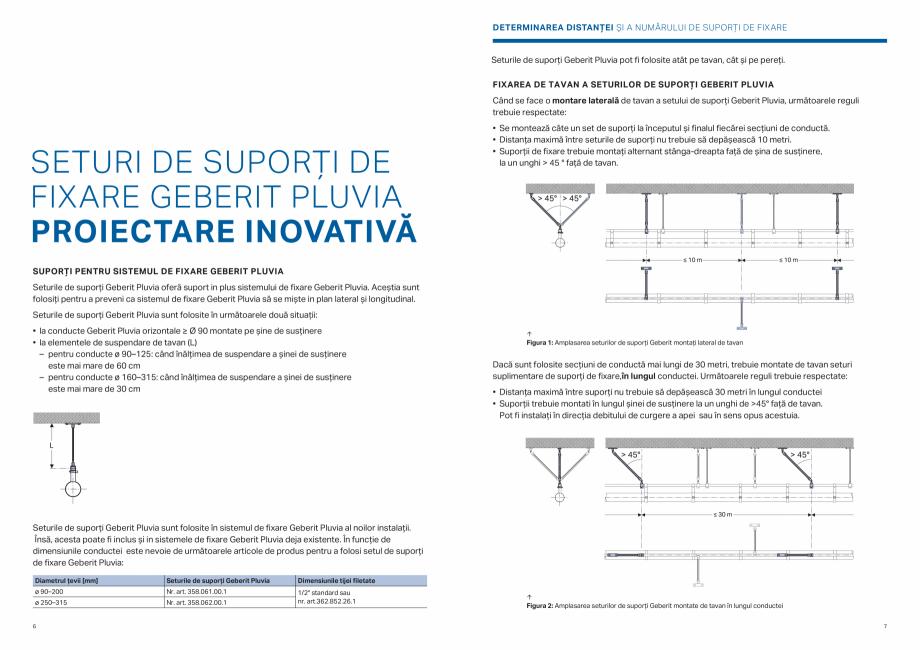 Pagina 4-Sistem de fixare Geberit Pluvia - un sistem simplu, un montaj sigur GEBERIT Catalog, brosura Romana ...
