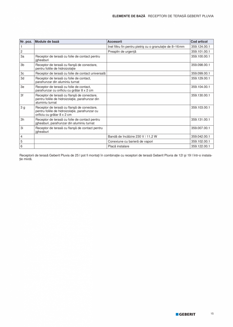 Pagina 16-Geberit Pluvia - Manual GEBERIT Catalog, brosura Romana 123.00.1

8

Conexiune cu barieră de vapori...