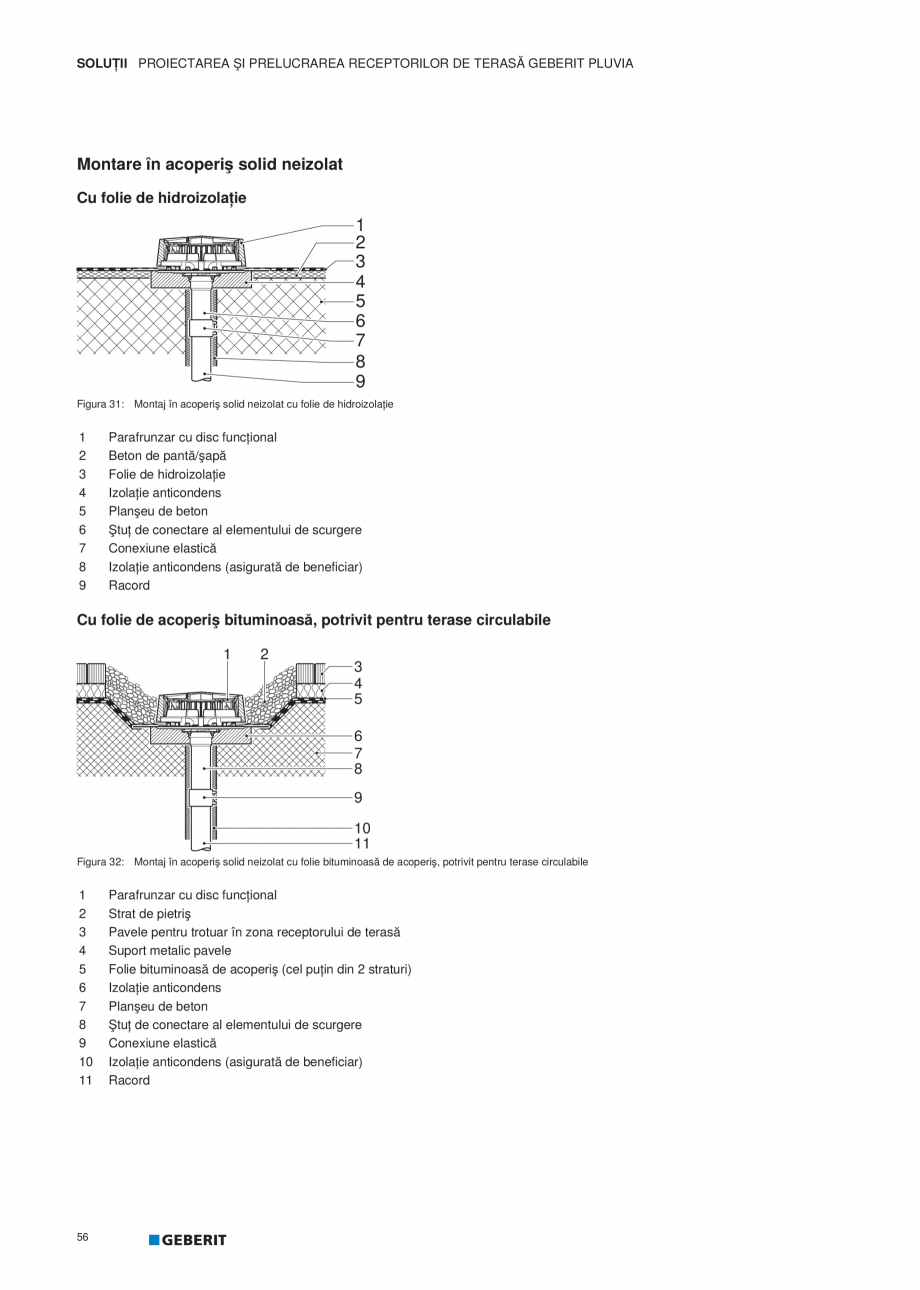 Pagina 57-Geberit Pluvia - Manual GEBERIT Catalog, brosura Romana � Dacă rezultă mai multe puncte de...