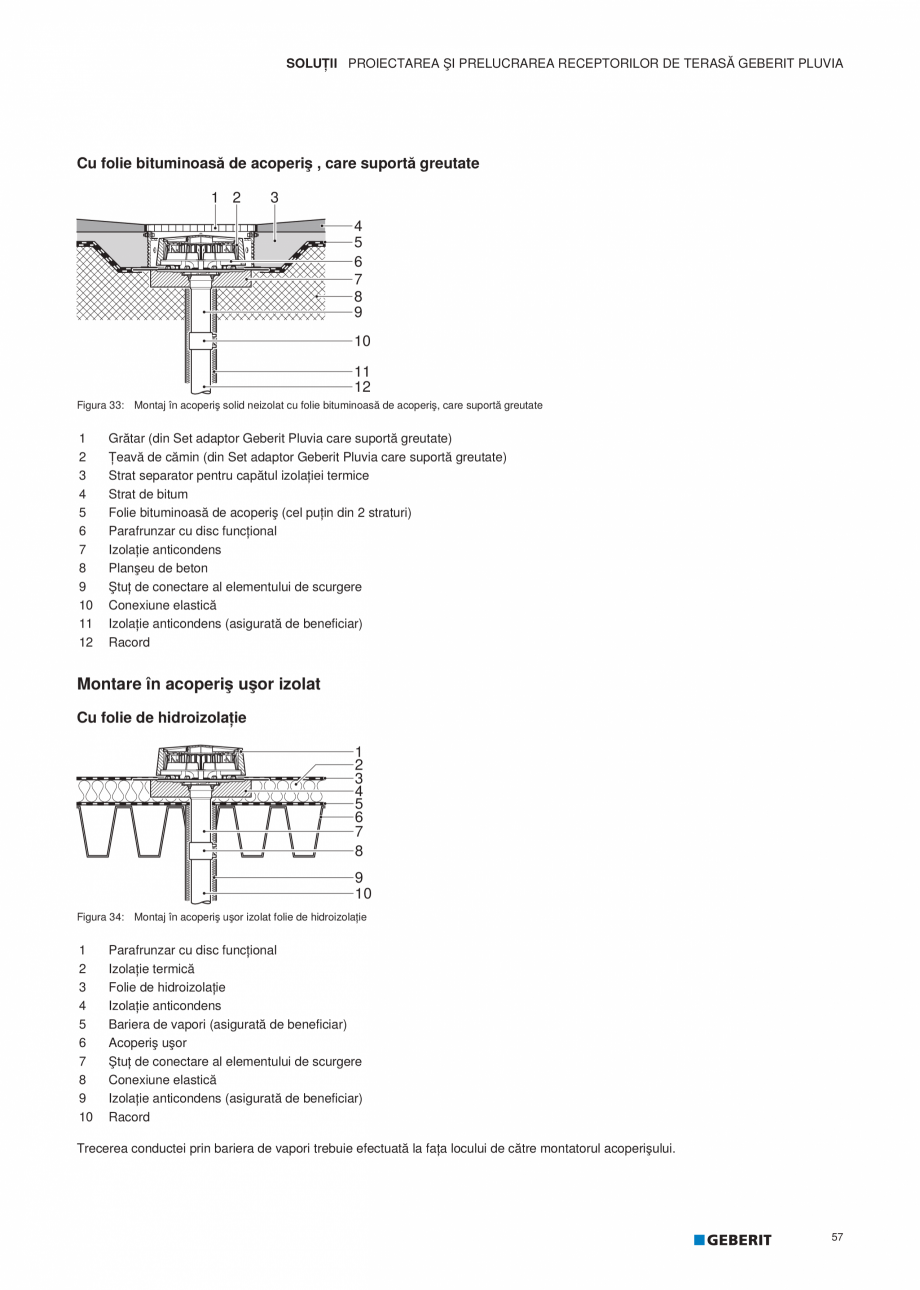 Pagina 58-Geberit Pluvia - Manual GEBERIT Catalog, brosura Romana cu flanşă, fie prin conexiune prin sudare ...