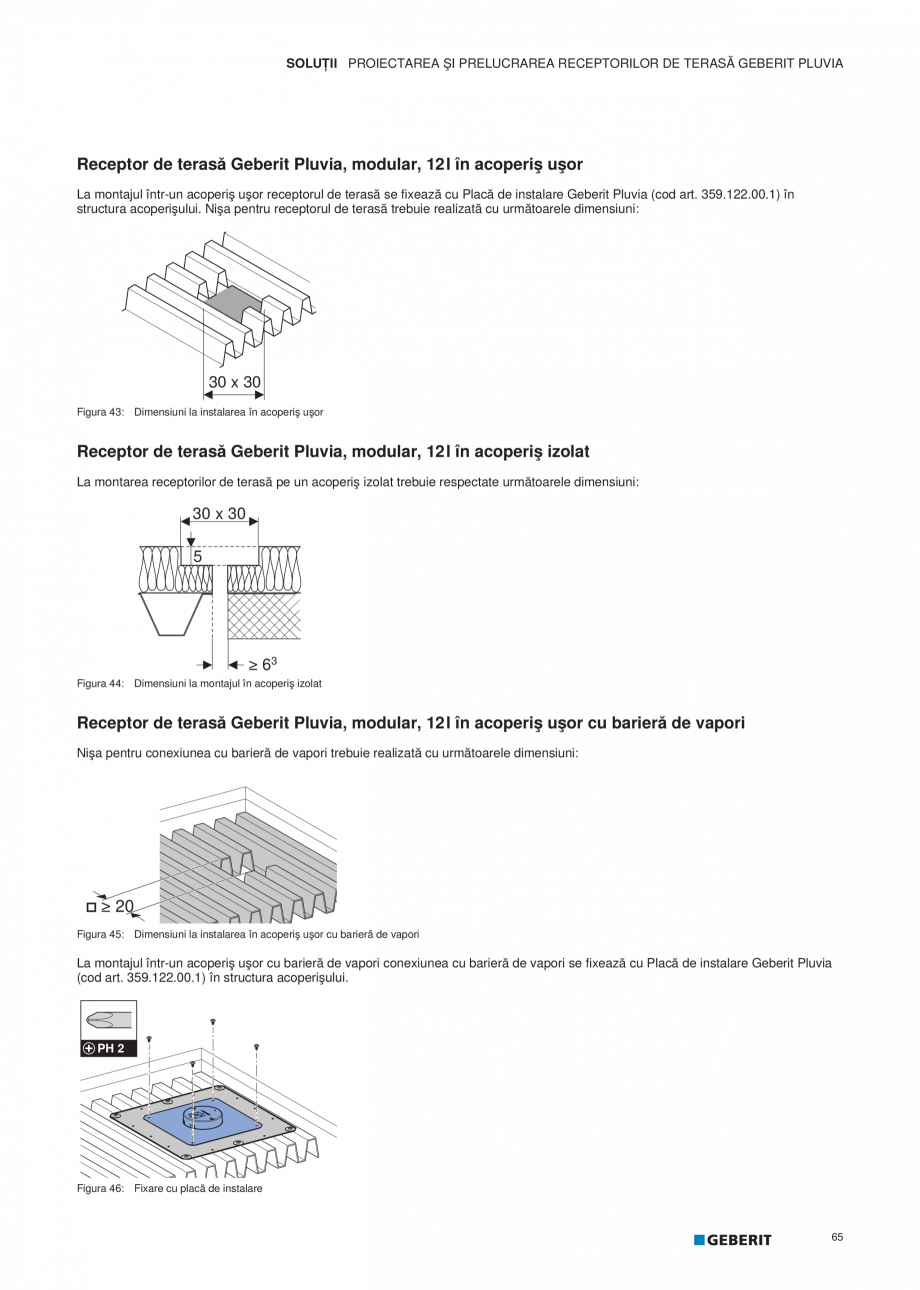 Pagina 66-Geberit Pluvia - Manual GEBERIT Catalog, brosura Romana ie anticondens (asigurată de beneficiar)...