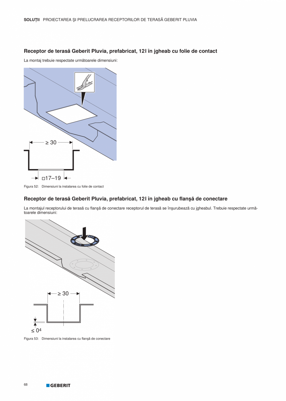 Pagina 69-Geberit Pluvia - Manual GEBERIT Catalog, brosura Romana ui de scurgere
Izolaţie anticondens...