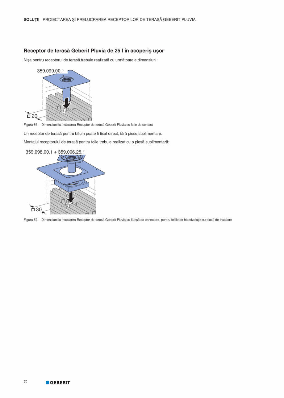 Pagina 71-Geberit Pluvia - Manual GEBERIT Catalog, brosura Romana  Set adaptor Geberit Pluvia care este...