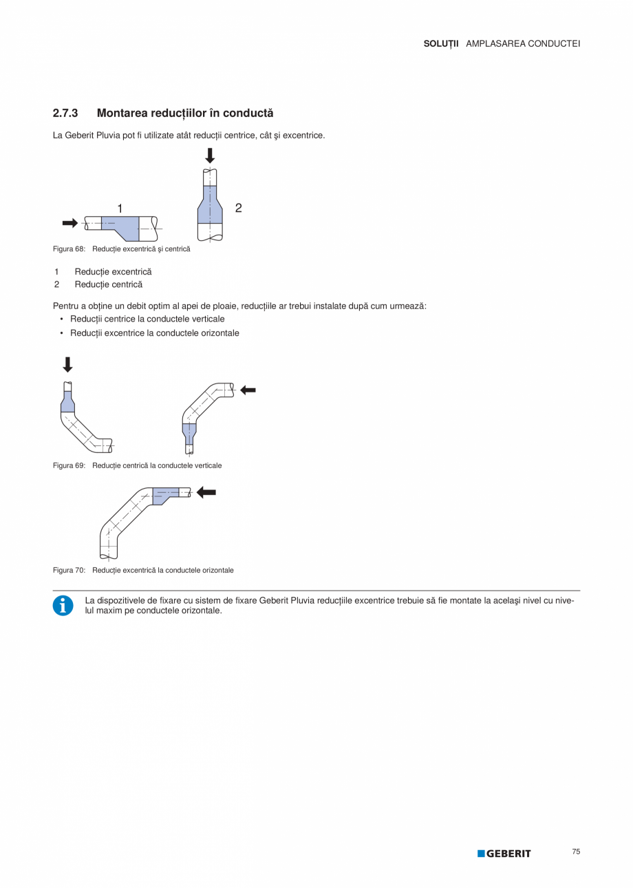 Pagina 76-Geberit Pluvia - Manual GEBERIT Catalog, brosura Romana t Pluvia, prefabricat, 12 l în jgheab cu...