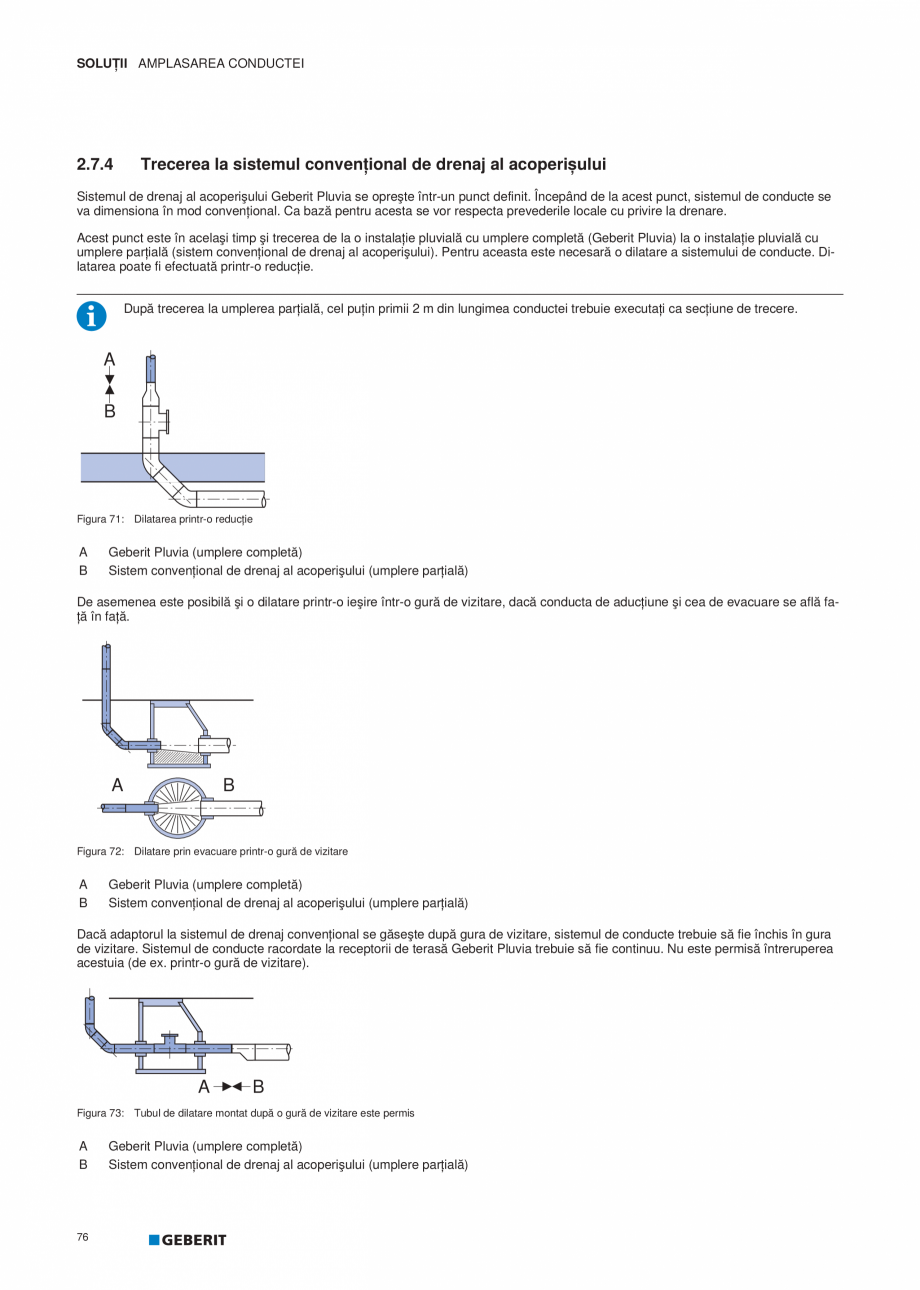 Pagina 77-Geberit Pluvia - Manual GEBERIT Catalog, brosura Romana spectate următoarele dimensiuni:




...