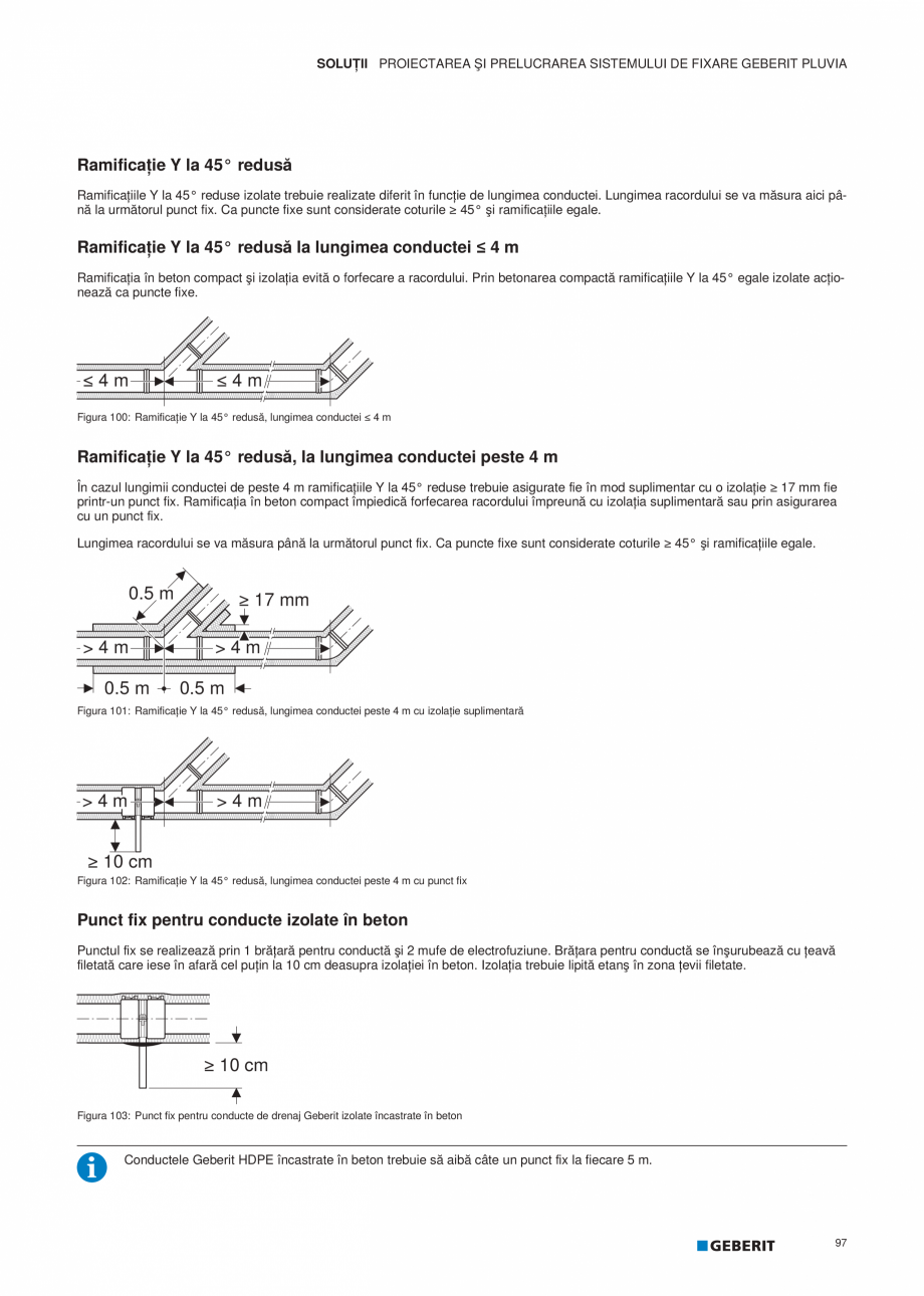 Pagina 98-Geberit Pluvia - Manual GEBERIT Catalog, brosura Romana sistemul de conducte Geberit HDPE d40–d75....