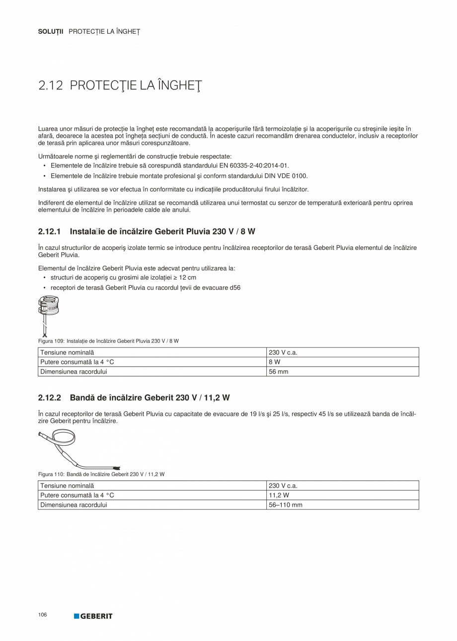 Pagina 107-Geberit Pluvia - Manual GEBERIT Catalog, brosura Romana l de apă.
Umplerea unui rezervor de apă...