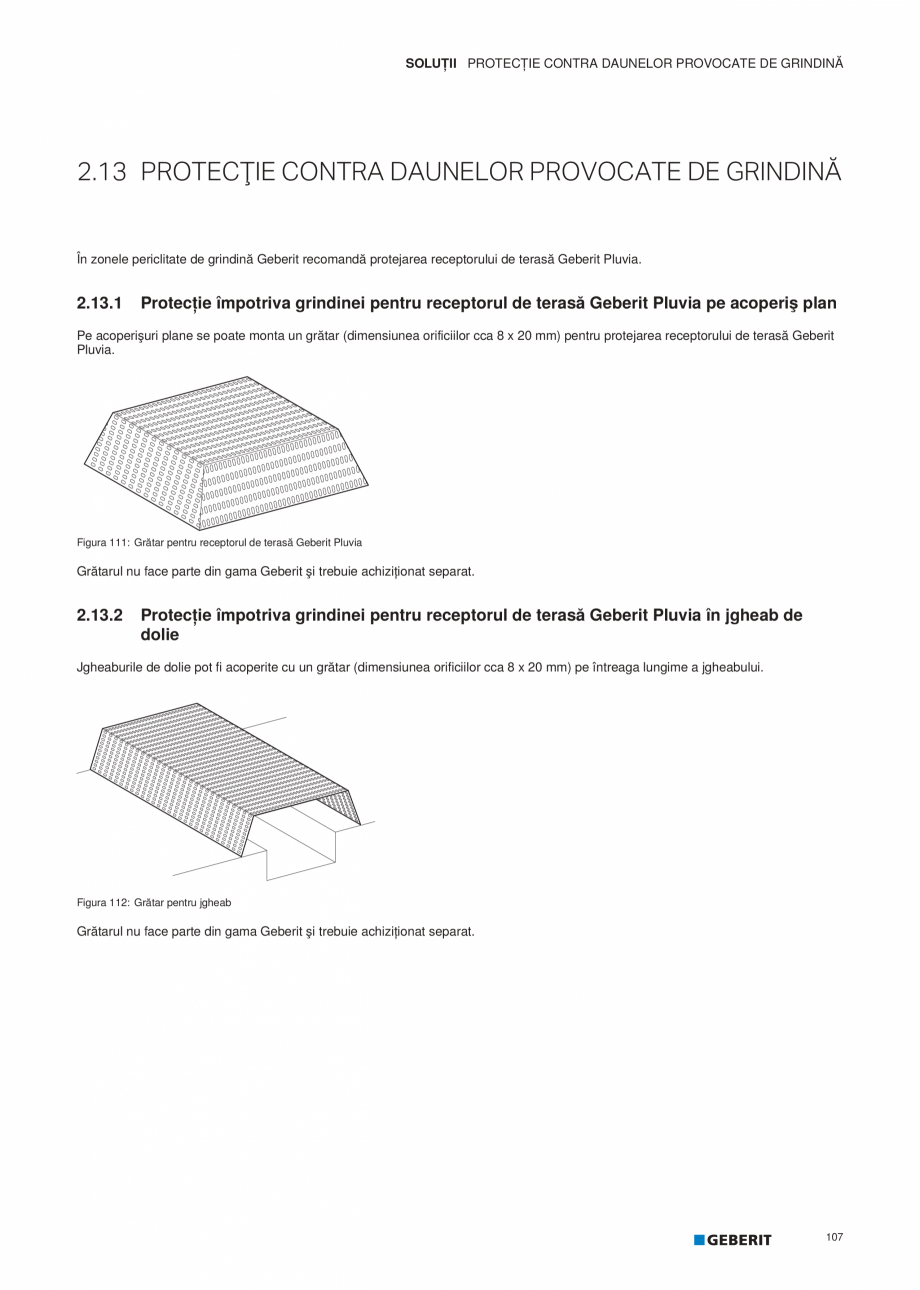 Pagina 108-Geberit Pluvia - Manual GEBERIT Catalog, brosura Romana mplasarea conductei
– coloanele orizontale...