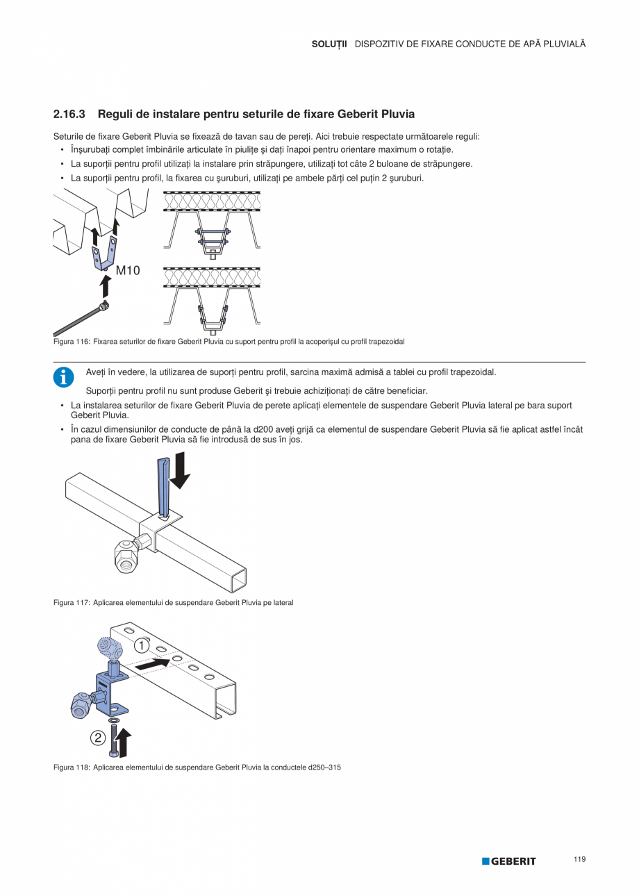 Pagina 120-Geberit Pluvia - Manual GEBERIT Catalog, brosura Romana ţimea maximă a stratului de pietriş.

ø ...