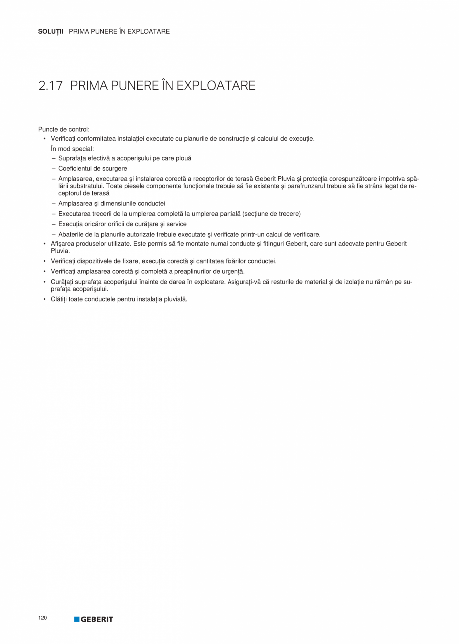 Pagina 121-Geberit Pluvia - Manual GEBERIT Catalog, brosura Romana �i utilizarea se vor efectua în...