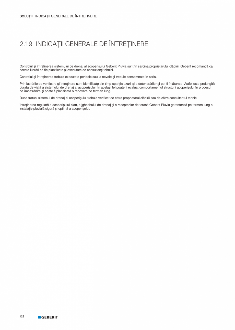 Pagina 123-Geberit Pluvia - Manual GEBERIT Catalog, brosura Romana luvia în jgheab de
dolie

Jgheaburile de...