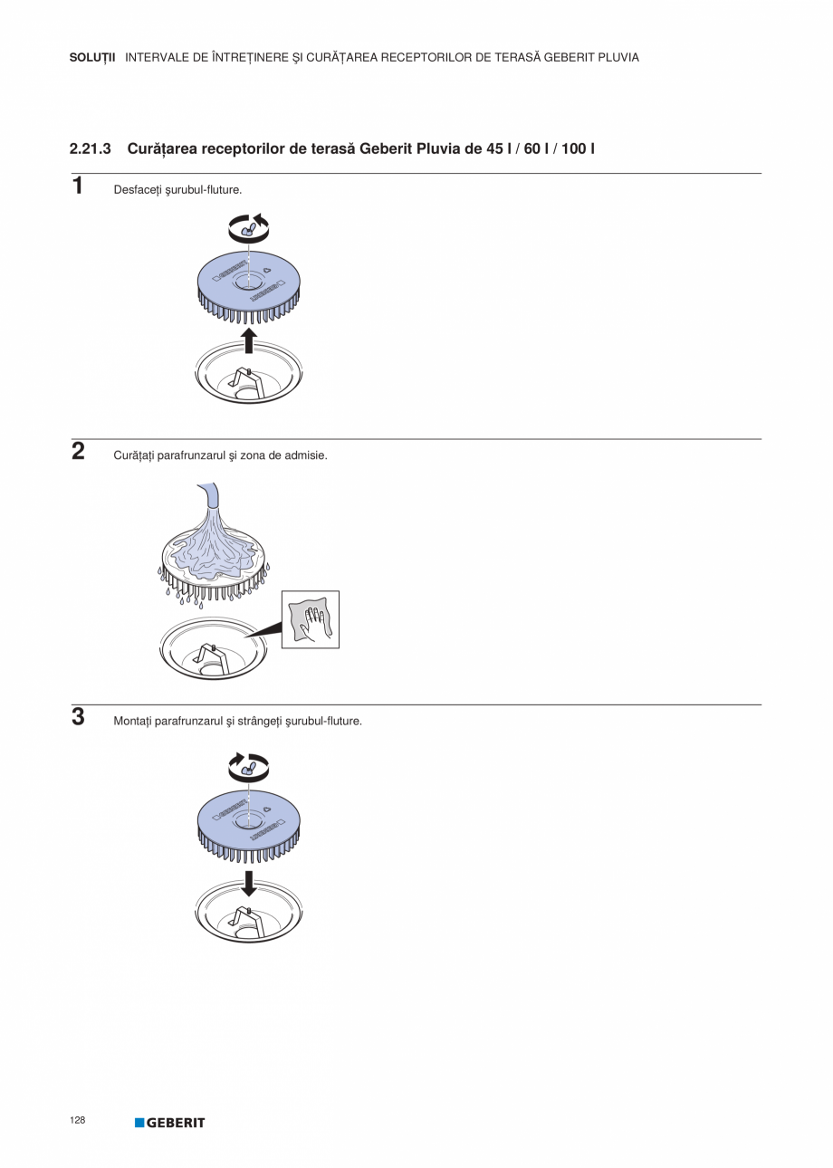 Pagina 129-Geberit Pluvia - Manual GEBERIT Catalog, brosura Romana mm

2

Plasaţi elementul de legătură în ...