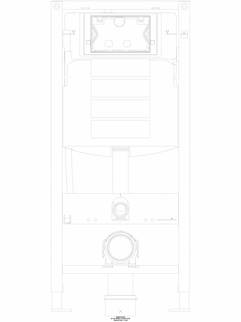 Pagina 1 - CAD-DWG Pachet de renovare cu rezervor incastrat GEBERIT Detaliu de produs Sigma 12 ,...