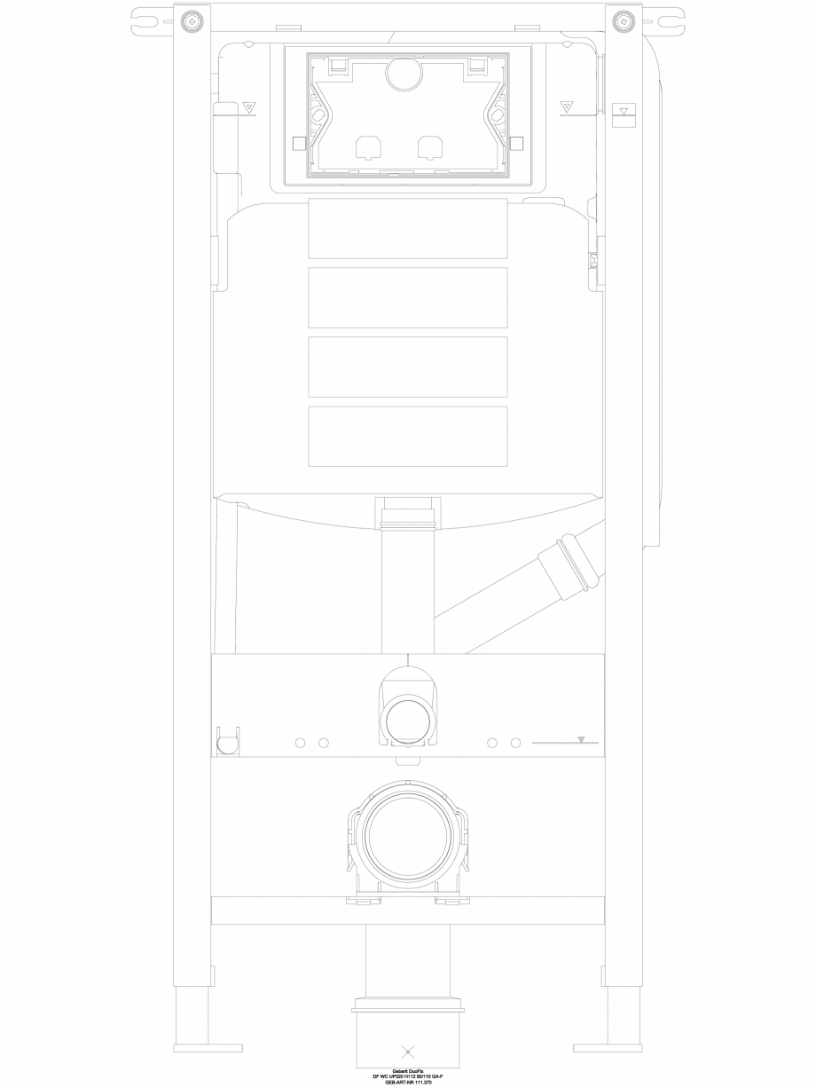 Pagina 1 - CAD-DWG Sistem DuoFresh cu unitate de exhaustare a mirosurilor GEBERIT Detaliu de produs 