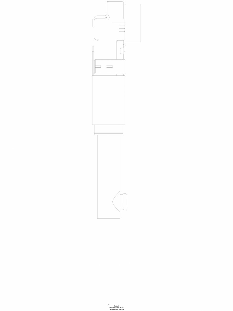 Pagina 1 - CAD-DWG Rezervor incastrat Geberit Delta 12 cm, 6/3 litri, cu actionare din fata cod 109....
