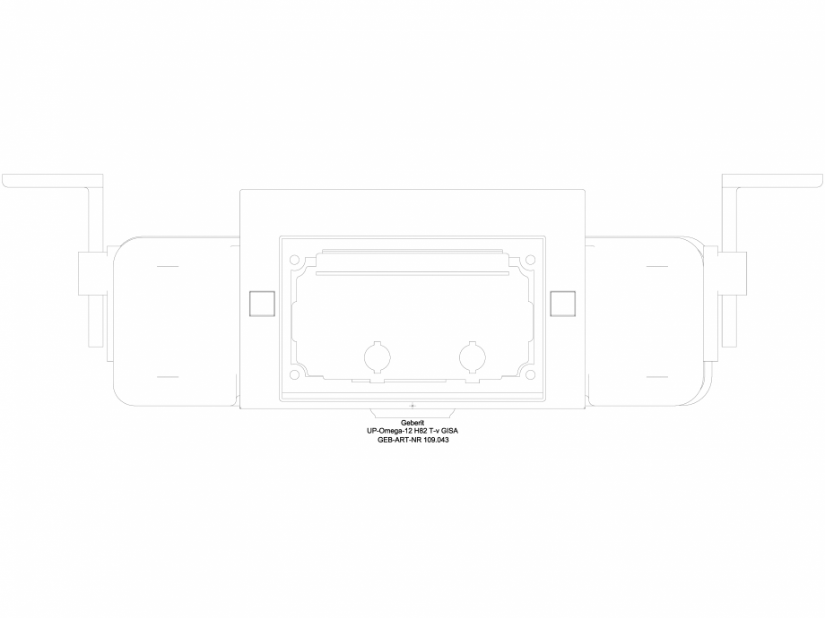Pagina 1-CAD-DWG Rezervor incastrat Geberit Omega 12 cm, 6  3 litri, inaltime de montare 82 cm cod 109.043.00...