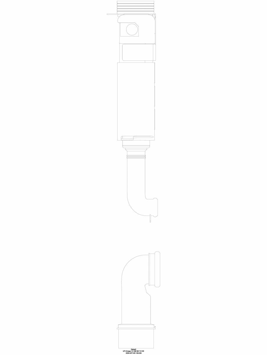 Pagina 1-CAD-DWG Rezervor incastrat Geberit Omega 12 cm, 6 /3 litri, inaltime de montare 98 cm cod 109.050.00...