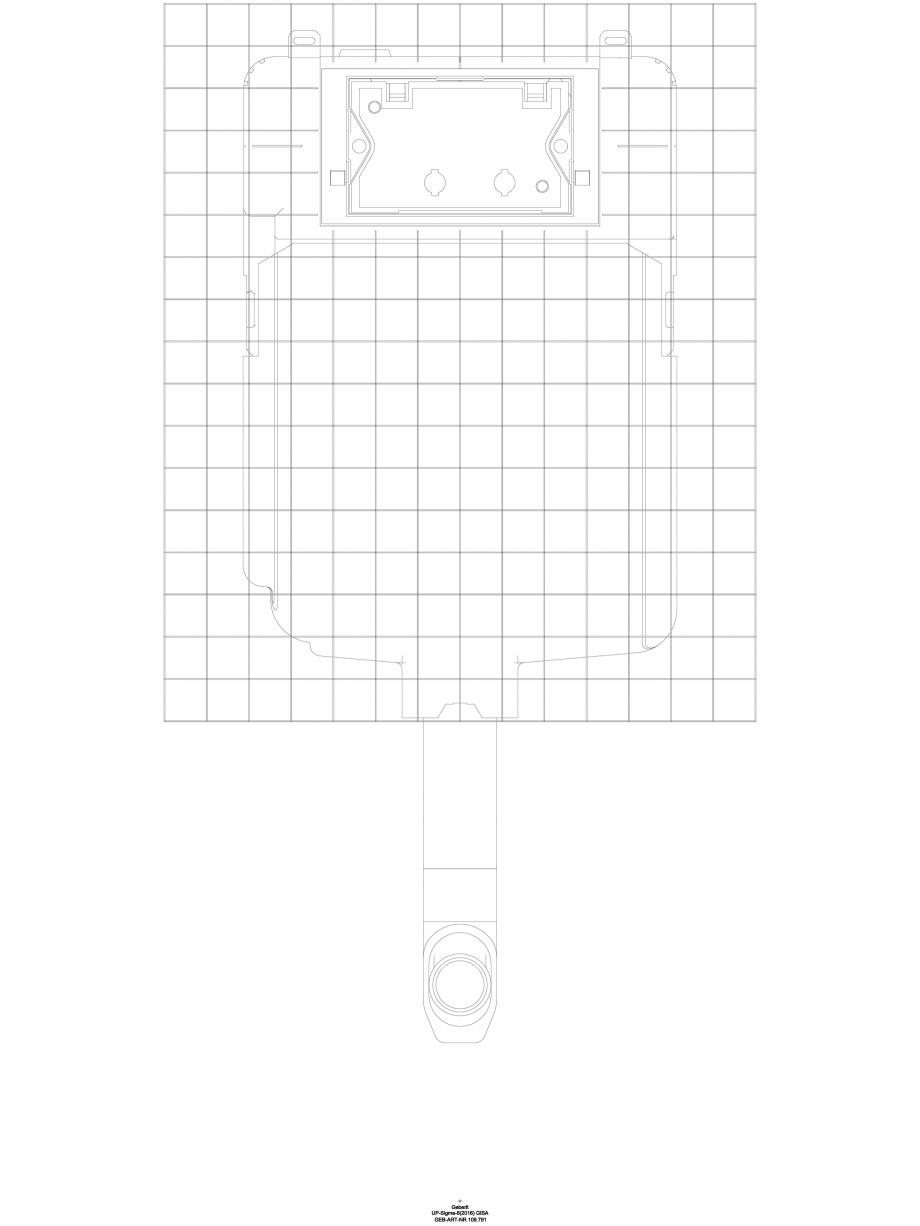 Pagina 1-CAD-DWG Rezervor incastrat Geberit Sigma 8 cm, 6/3 litri cod 109.791.00.1_A GEBERIT Detaliu de...