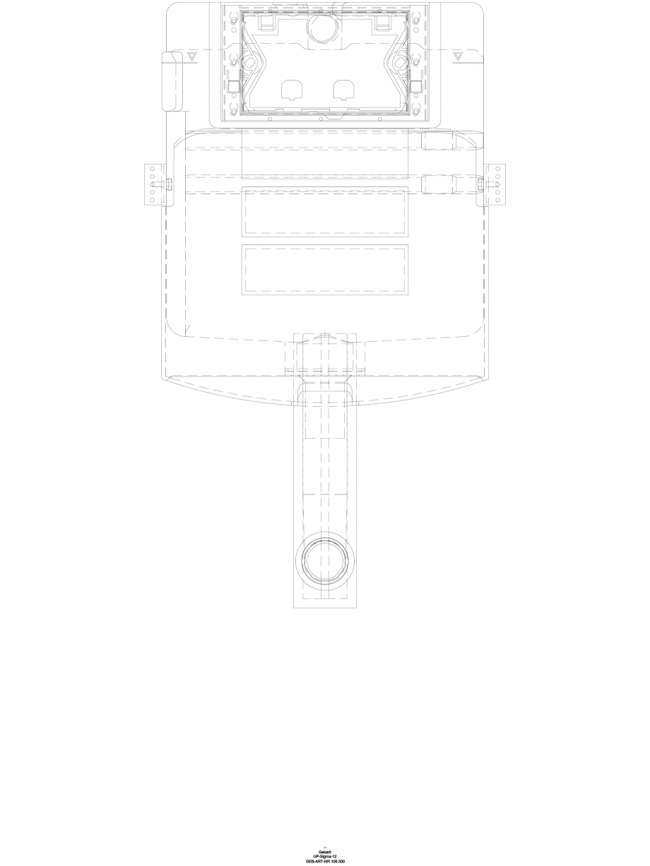 Pagina 1-CAD-DWG Rezervor incastrat Geberit Sigma 12 cm, 6/3 litri cod 109.300.00.5_A GEBERIT Detaliu de...