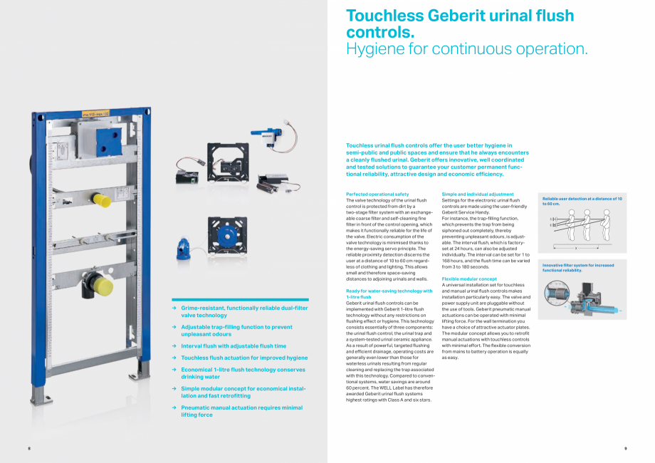 Pagina 5-Gama de produse pentru spatii publice GEBERIT  Sigma 8 Catalog, brosura Engleza for improved hygiene...