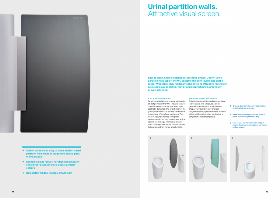 Pagina 8-Gama de produse pentru spatii publice GEBERIT  Sigma 8 Catalog, brosura Engleza rosion by a plastic ...