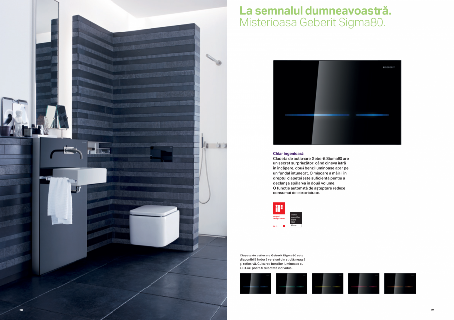 Pagina 11-Design inteligent pentru baie GEBERIT  Sigma 8 Catalog, brosura Romana esionant: Geberit Omega...