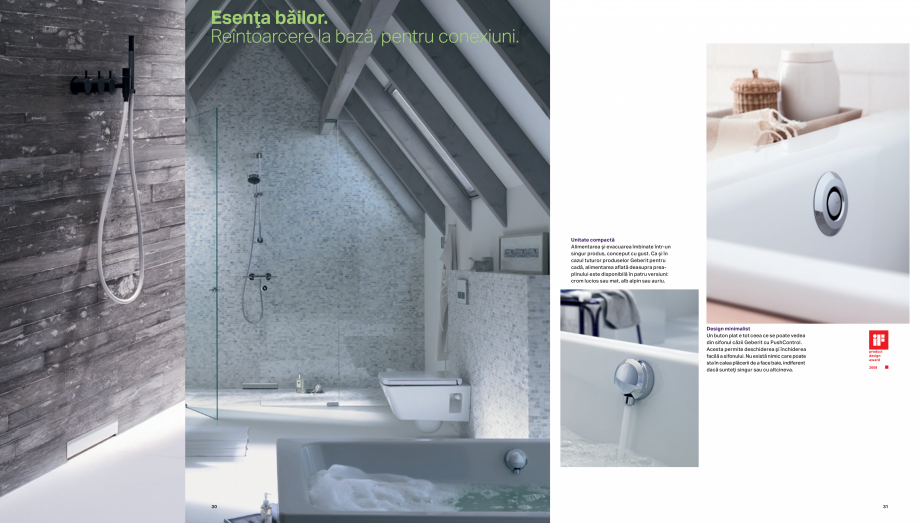 Pagina 16-Design inteligent pentru baie GEBERIT  Sigma 8 Catalog, brosura Romana , domeniile şi procesele.
...