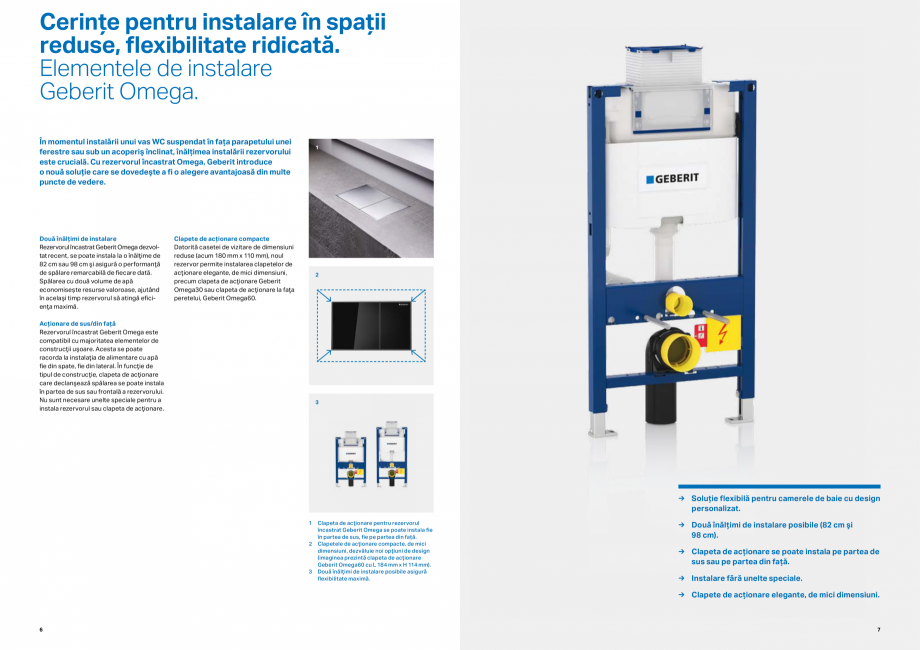Pagina 4-Inovatii pentru viitor GEBERIT  Sigma 8 Catalog, brosura Romana ă, ventilatorul şi filtrul se...