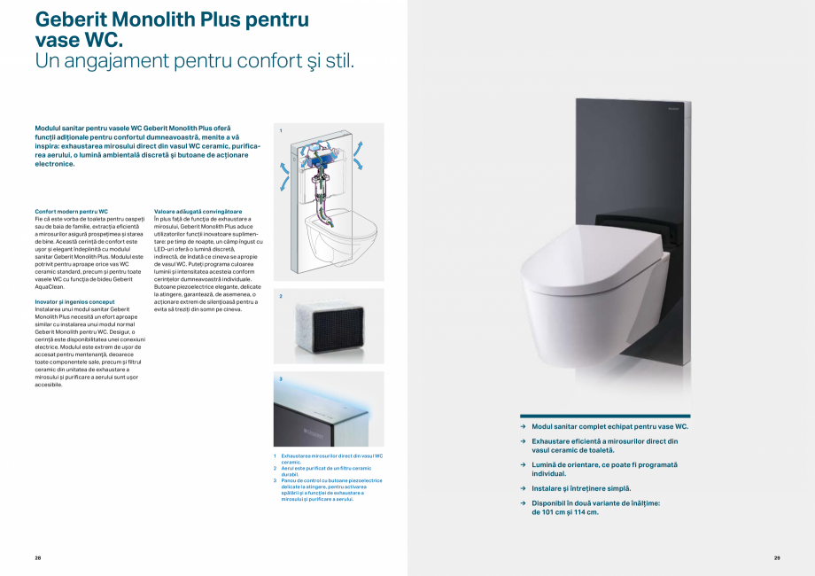 Pagina 15-Elemente de instalare GEBERIT  Sigma 8 Catalog, brosura Romana plet.
Tehnologie inteligentă de...
