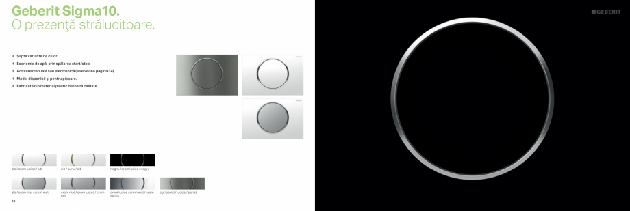 Pagina 6-Clapete de actionare pentru WC GEBERIT  Sigma 8 Catalog, brosura Romana s / crom mat

paladium mat

...