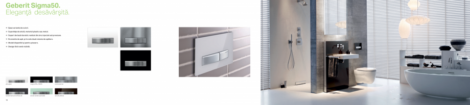 Pagina 8-Clapete de actionare pentru WC GEBERIT  Sigma 8 Catalog, brosura Romana atingere,
dacă efecte...