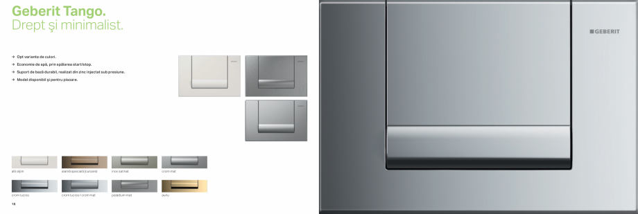 Pagina 10-Clapete de actionare pentru WC GEBERIT  Sigma 8 Catalog, brosura Romana ni spun că mirosul le...