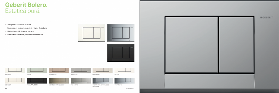 Pagina 11-Clapete de actionare pentru WC GEBERIT  Sigma 8 Catalog, brosura Romana  click, care vă permite
să...