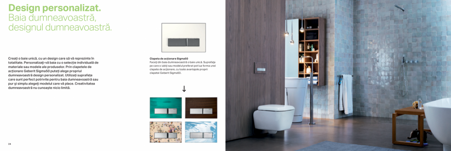 Pagina 13-Clapete de actionare pentru WC GEBERIT  Sigma 8 Catalog, brosura Romana ui
de toaletă, care oferă ...