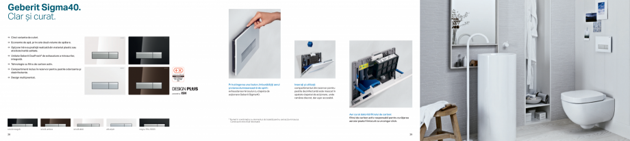 Pagina 15-Clapete de actionare pentru WC GEBERIT  Sigma 8 Catalog, brosura Romana ţa de finisaj.
→→...