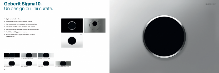 Pagina 18-Clapete de actionare pentru WC GEBERIT  Sigma 8 Catalog, brosura Romana ezervor pentru pastila...