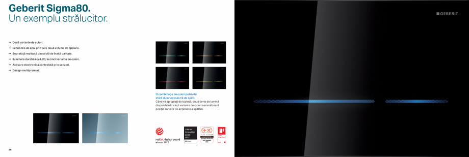 Pagina 19-Clapete de actionare pentru WC GEBERIT  Sigma 8 Catalog, brosura Romana casnic pentru o lungă...