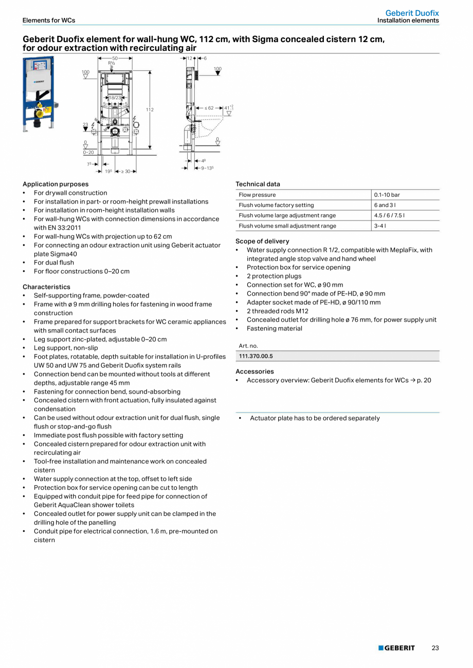 Pagina 23-Sisteme sanitare 2015-2016 GEBERIT  Sigma 8 Catalog, brosura Engleza, Romana trofitted with...